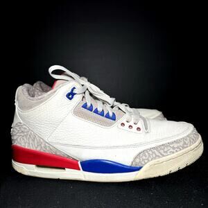 Jordan Sneakers White Red Blue